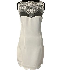 Endless Rose Midi Sleeveless Ivory Lace Dress Size Small Sheath Dress Size Small